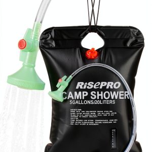 Solar Shower Bag RISEPRO Black PVC Large Capacity-0