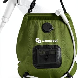 Solar Heated Camping Shower Bag sapsisel Green PVC-0
