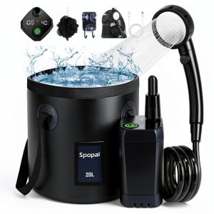 Spopal Rechargeable Camping Shower Foldable Bucket Portable-0