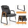 Reception Chair CLATINA Metal Sturdy Design Black-5