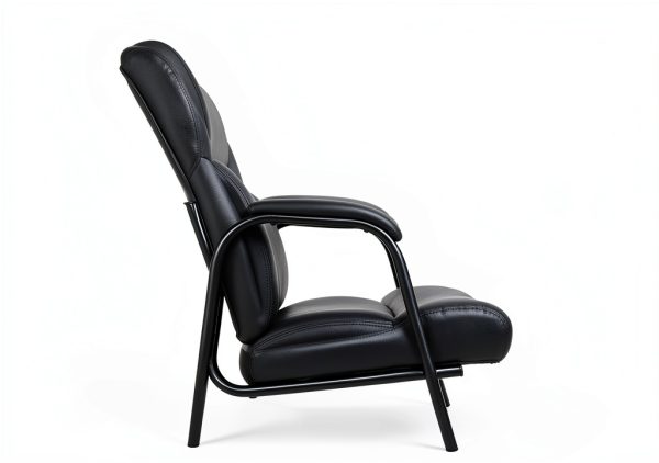 CLATINA Heavy Duty Guest Chair Metal Leather-5