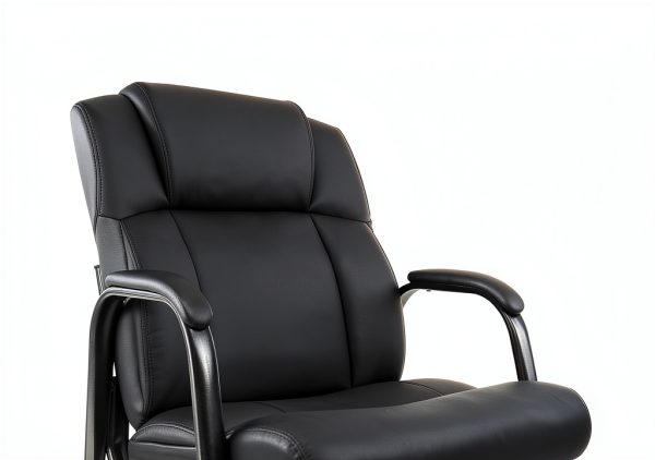CLATINA Heavy Duty Guest Chair Metal Leather-4