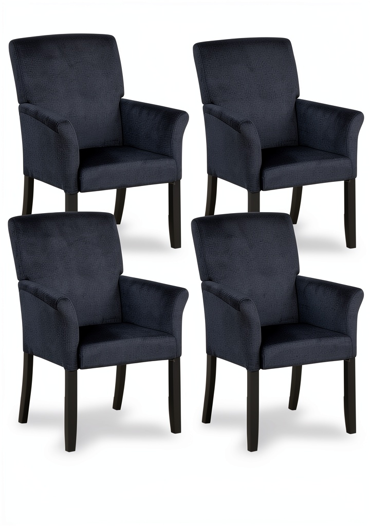 Dark Grey Waiting Room Chairs in a modern office