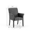 Giantex Grey Waiting Room Chairs Office Guest Chairs-2