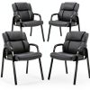 CLATINA Heavy Duty Guest Chair Metal Leather-0