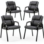 CLATINA Heavy Duty Guest Chair Metal Leather-0