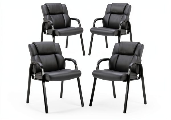 CLATINA Heavy Duty Guest Chair Metal Leather-0