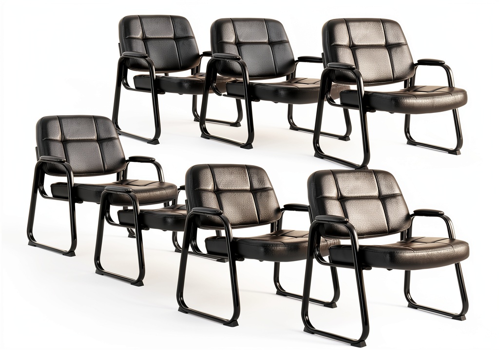 CLATINA reception chair placed in a modern office lobby