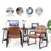 CLATINA Office Guest Chair Brown 4PK-5