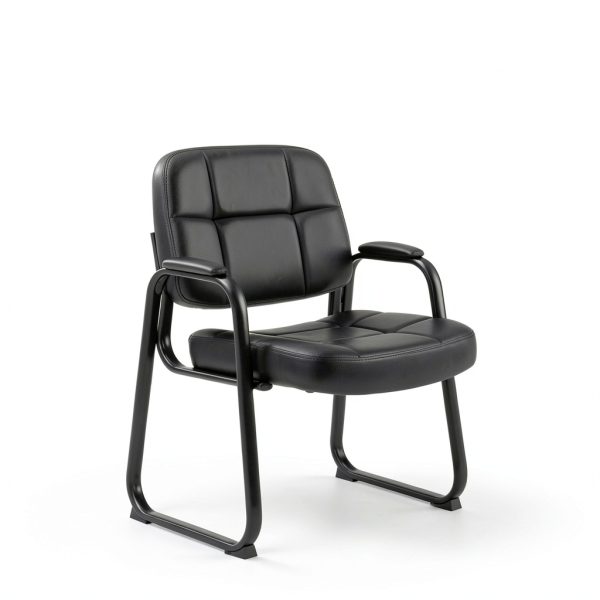 Guest Chair CLATINA Mid Century Metal Frame-4