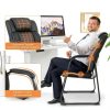 Reception Chair CLATINA Metal Sturdy Design Black-3