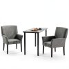 Giantex Grey Waiting Room Chairs Office Guest Chairs-7