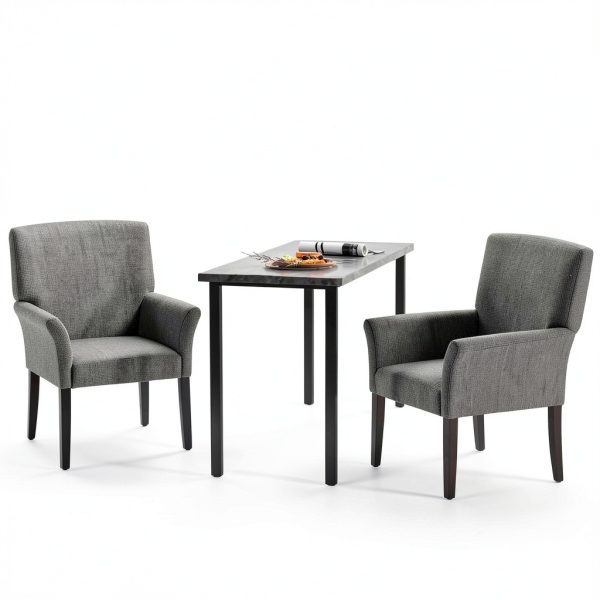 Giantex Grey Waiting Room Chairs Office Guest Chairs-7