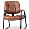 CLATINA Office Guest Chair Brown 4PK-3