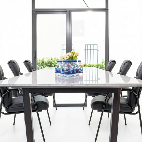 CLATINA Heavy Duty Guest Chair Metal Leather-7