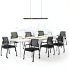 KLASIKA Office Guest Chair Adjustable Back with Wheels 1 Pack Gingham-7