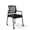KLASIKA Office Guest Chair Adjustable Back with Wheels 1 Pack Gingham-1