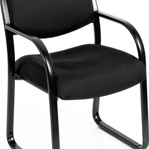 Boss Office Products Fabric Guest Chair Black – 275lb Capacity-0