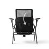 PRO, Stackable & Foldable Conference Room Chairs with 2X Thick Cushion, Lumbar Support, Armrest - Mesh Bouncing Back for Office Meeting, Conference, Training Room Chair 1 Pack-3