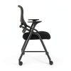 PRO, Stackable & Foldable Conference Room Chairs with 2X Thick Cushion, Lumbar Support, Armrest - Mesh Bouncing Back for Office Meeting, Conference, Training Room Chair 1 Pack-1