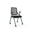 PRO, Stackable & Foldable Conference Room Chairs with 2X Thick Cushion, Lumbar Support, Armrest - Mesh Bouncing Back for Office Meeting, Conference, Training Room Chair 1 Pack-2